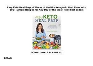 Easy Keto Meal Plan With Shopping List